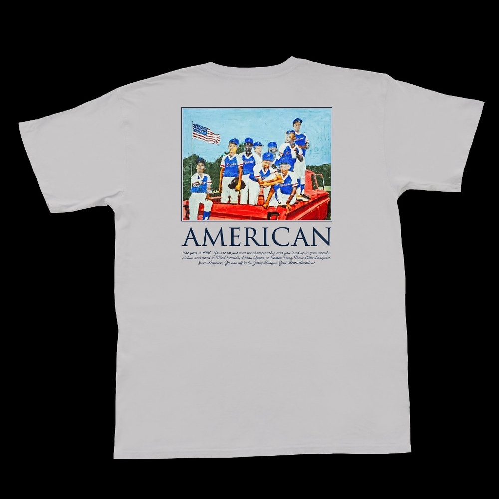 God Bless Little League Pocket Tee